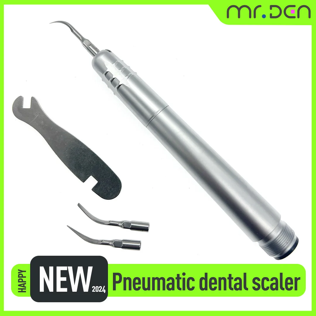 Pneumatic Dental Scaler Clinic Air Scaler Handle Dental Scaler for Removing Dental Calculus High-frequency Dental Cleaner