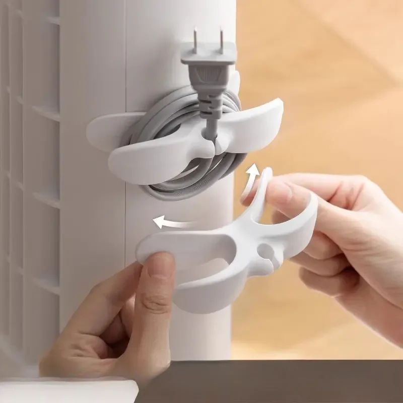 Office, Kitchen, Storage Cable Organizer - Electrical Cord Manager, Plug Holder, Cable Wrapping Clip for Power Cord and Cable