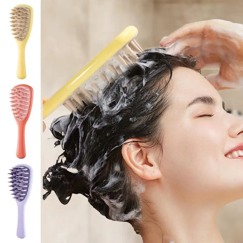 Scalp Massager Shampoo Brush Washing Massager Comb Beauty Hair Tool Spa Massage Brush Scalp Exfoliator For Bath accessories