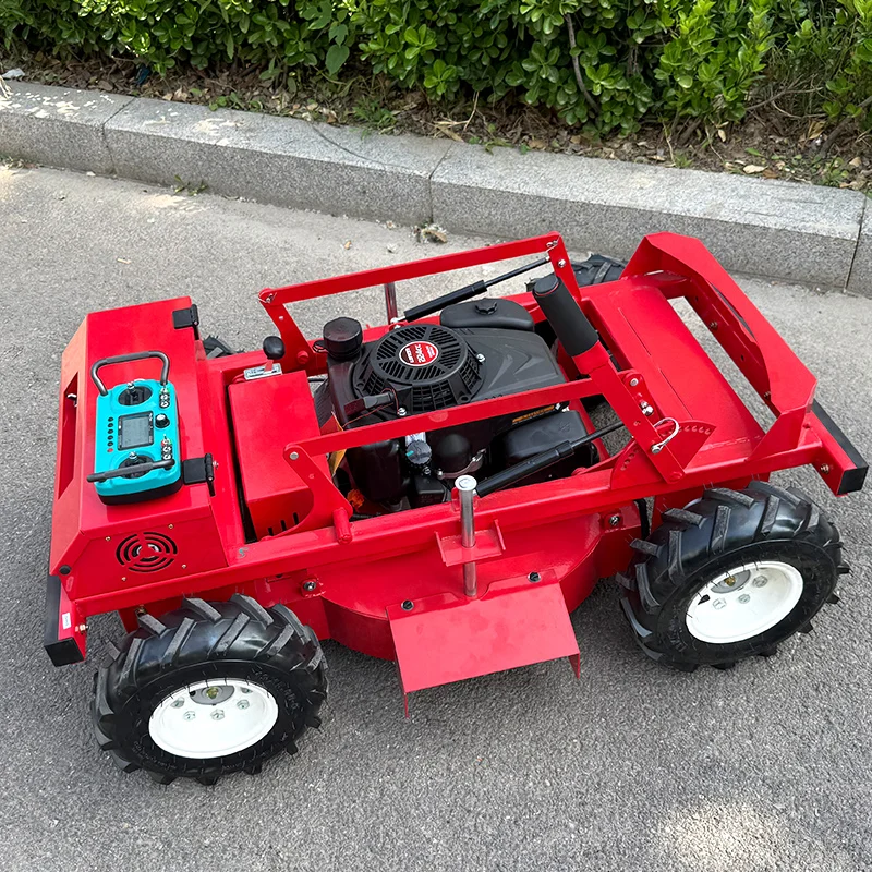 Customizable wheeled lawn mower robot with superior performance, simple operation, and strong power lawn mower