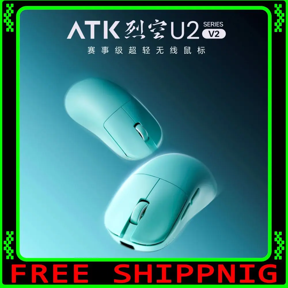 

ATK U2V2 Ultimate Gaming Mouse PAW3950Ultra Low Latency Lightweight Custom Wireless Dual Mode Mice PC E-Sports Accessory Gift