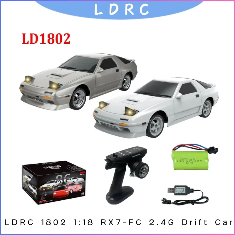 

Масштаб 1:18 Mazda RX7 FC RC Drift Car с гироскопом, металлический приводной вал, 2,4G, модель с дистанционным управлением для взрослых, подростков, коллекция, подарок