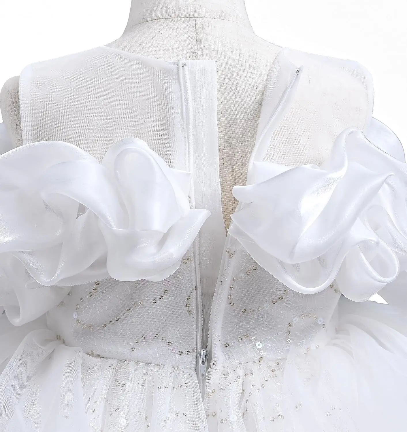 Girls Sequin Dress Sparkly Flower Girl Dress Pageant Girl Dress Wedding Party Birthday Ball Gown