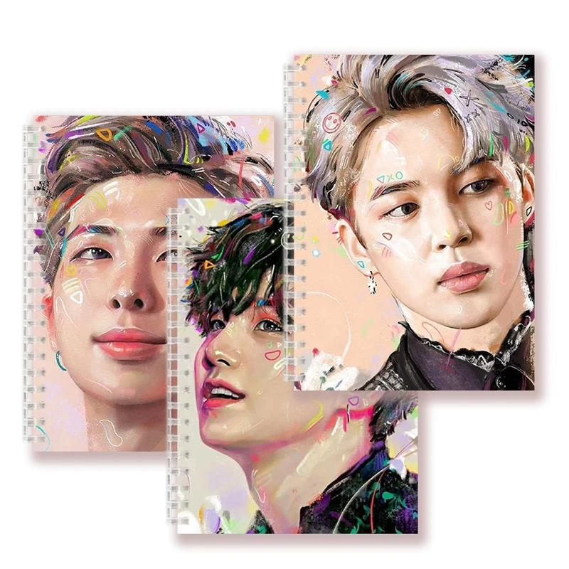 【H409】A5 Spiral Notebook Note Book - Kpop Pop Star Boy Group Members Poster Album Boys Photocards Postcard Fans Gifts Collection