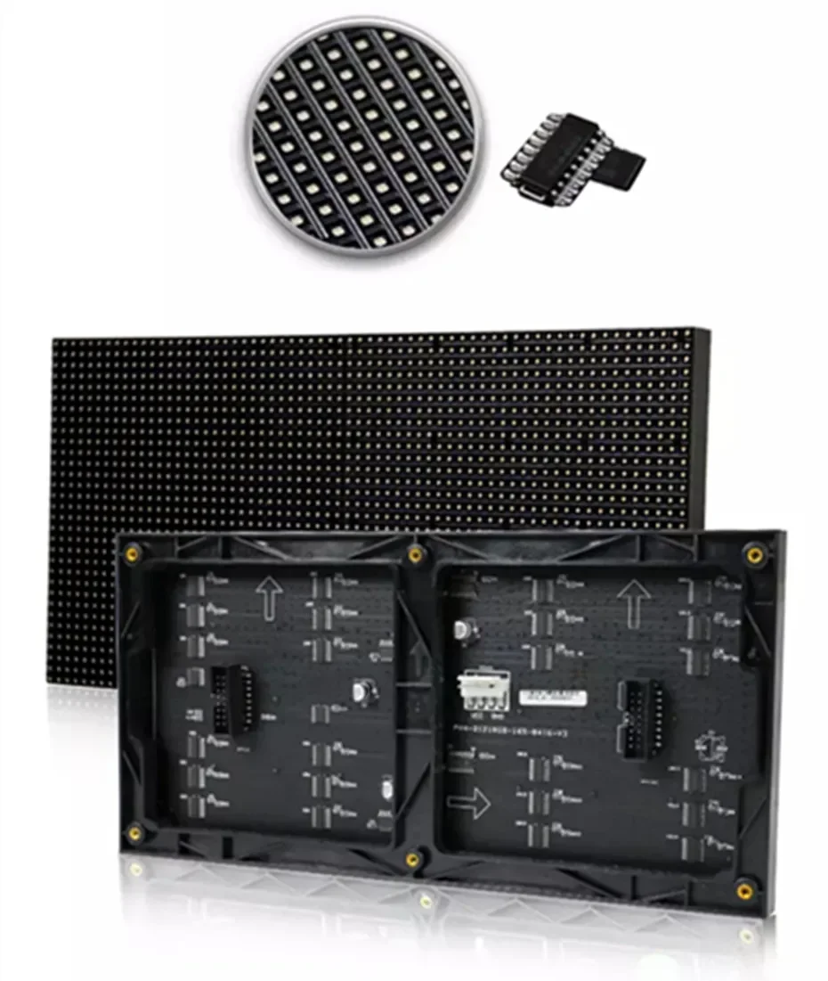 64x32 letrero LED RGB P4 módulo led pared de vídeo P2.5 P3 P4 P5 P6 P8 P10 256x128mm pantalla interior a todo color