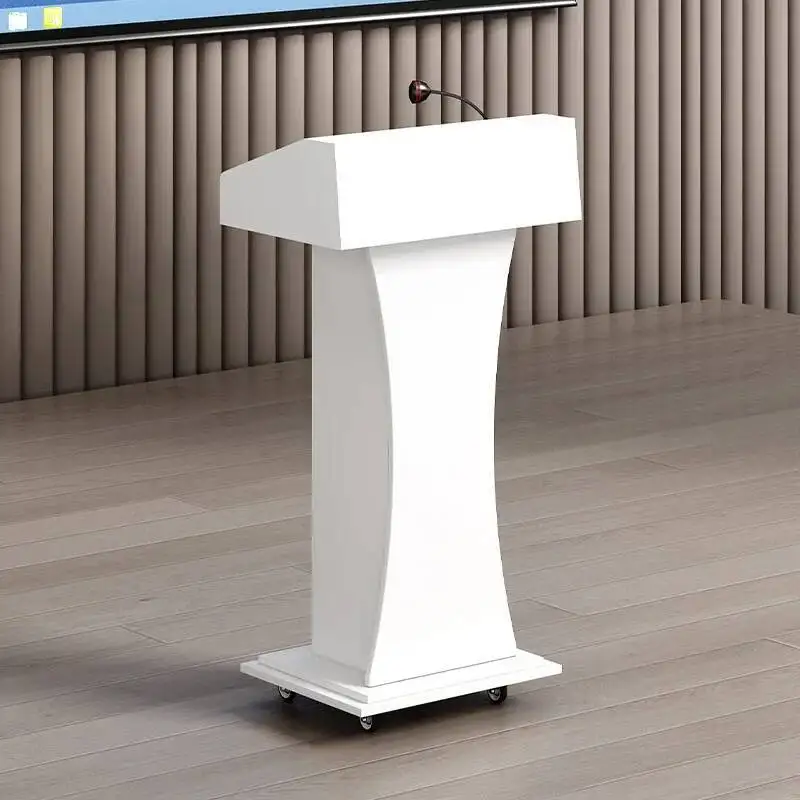 Reception Stand Desks For Clinic Lecture Stand Meeting Room Wood Speech Training Table Thickened Desktop Office Furniture Luxury