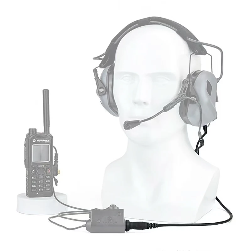 EARMOR M31 Tactical Headset Adapter Headset Microphone Kit, Suitable for EARMOR M31 and M31H, Mark3, Noise Cancelling Headphones