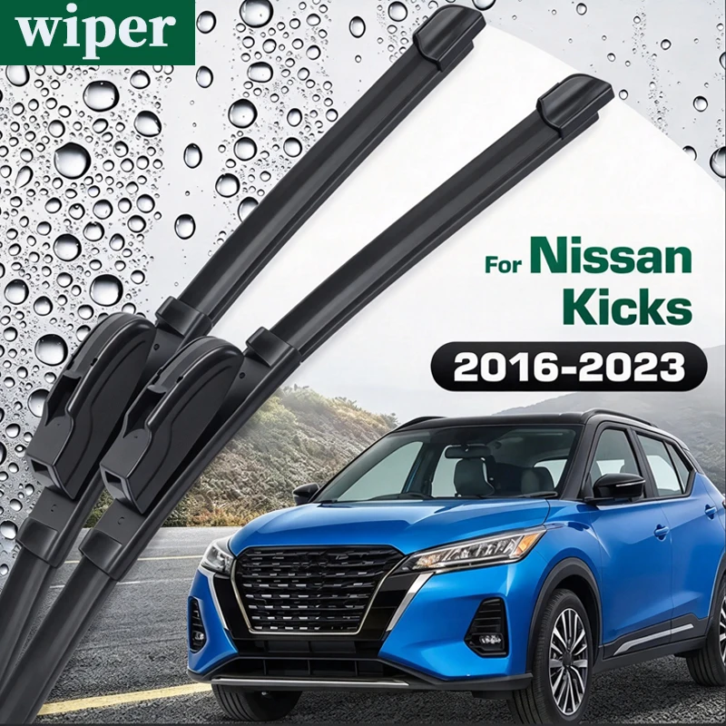 Rubber Front Wiper Blades Set For Nissan Kicks P15 2016-2023 Windshield Windscreen Window Brush 26