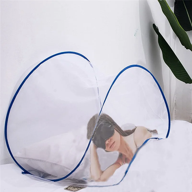 Portable Mosquito Net Foldable -Up Travel Mosquito Net for Bed Free Installation-Medium Size