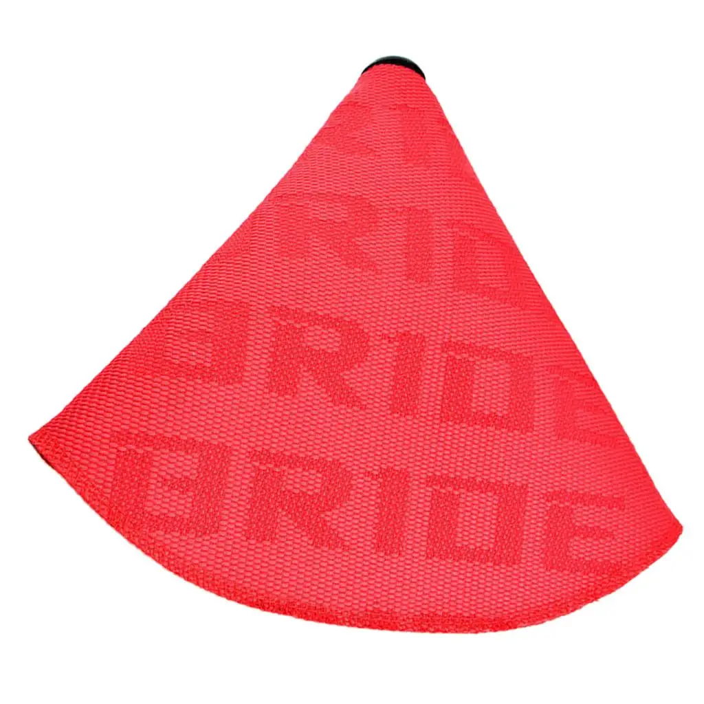 Short Shifter Gear Knob Boot Red Stitch Canvas Protector for Modify Universal Manual Automatic Car