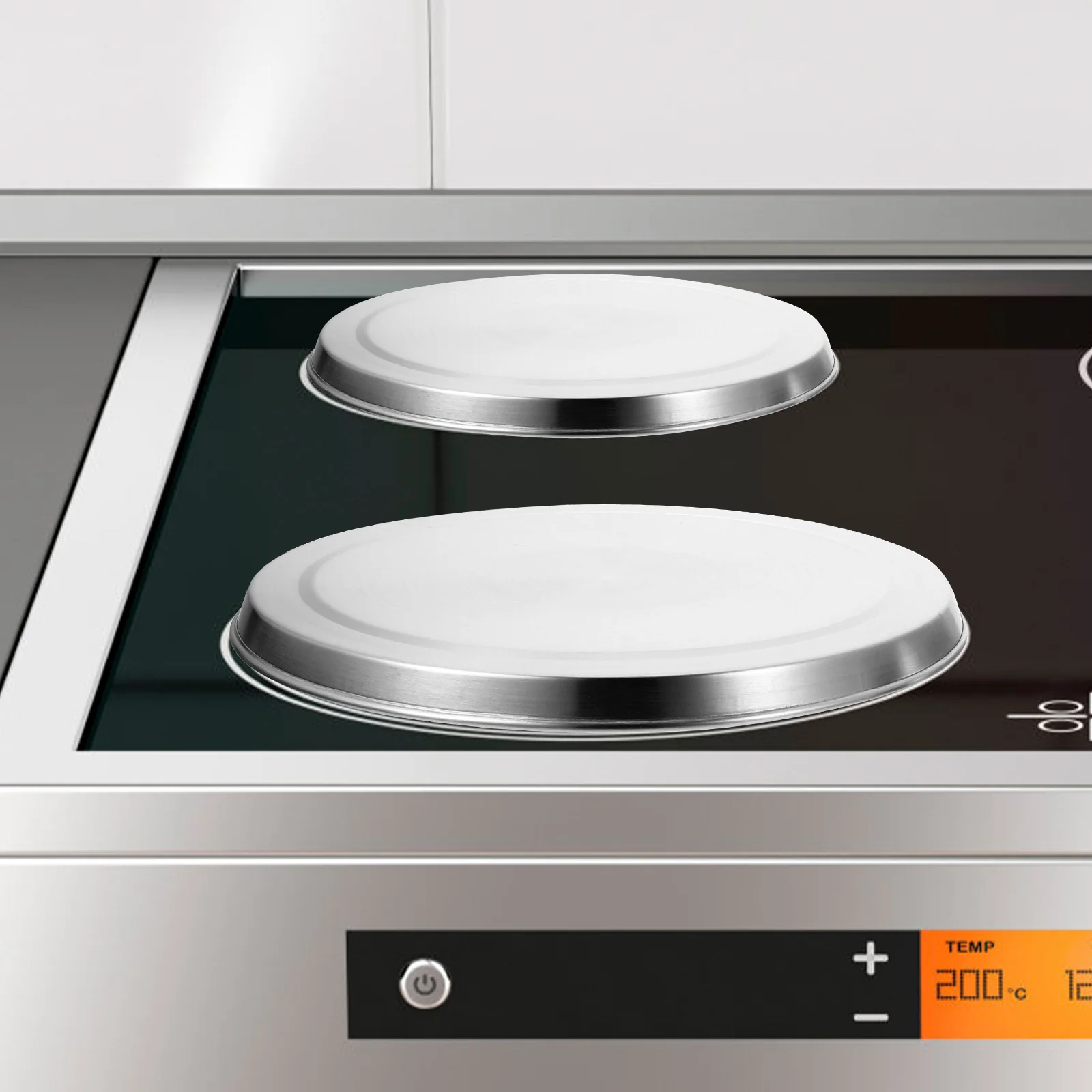 

Stove Top Covers Stainless Steel Cooktop Protector Electric Induction Hob Black Practical Kitchen Baking Pan