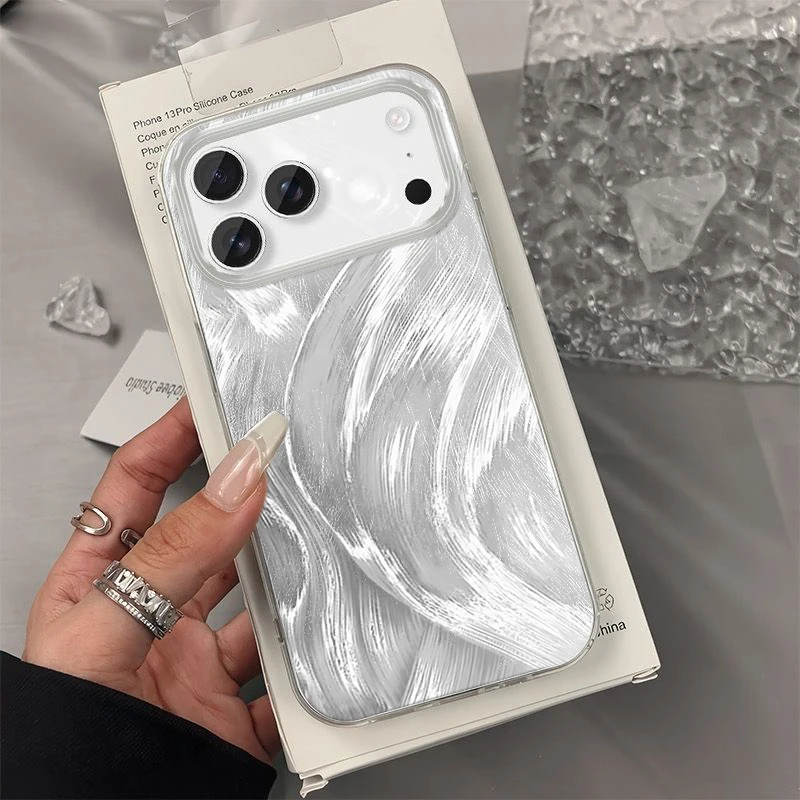 Luxury Fashion Laser Funda Phone Case For iPhone 17 Pro 16 15 14 13 12 11 Pro Max 7 8 Plus 16E XR XS 16E Shockproof Bumper Cover