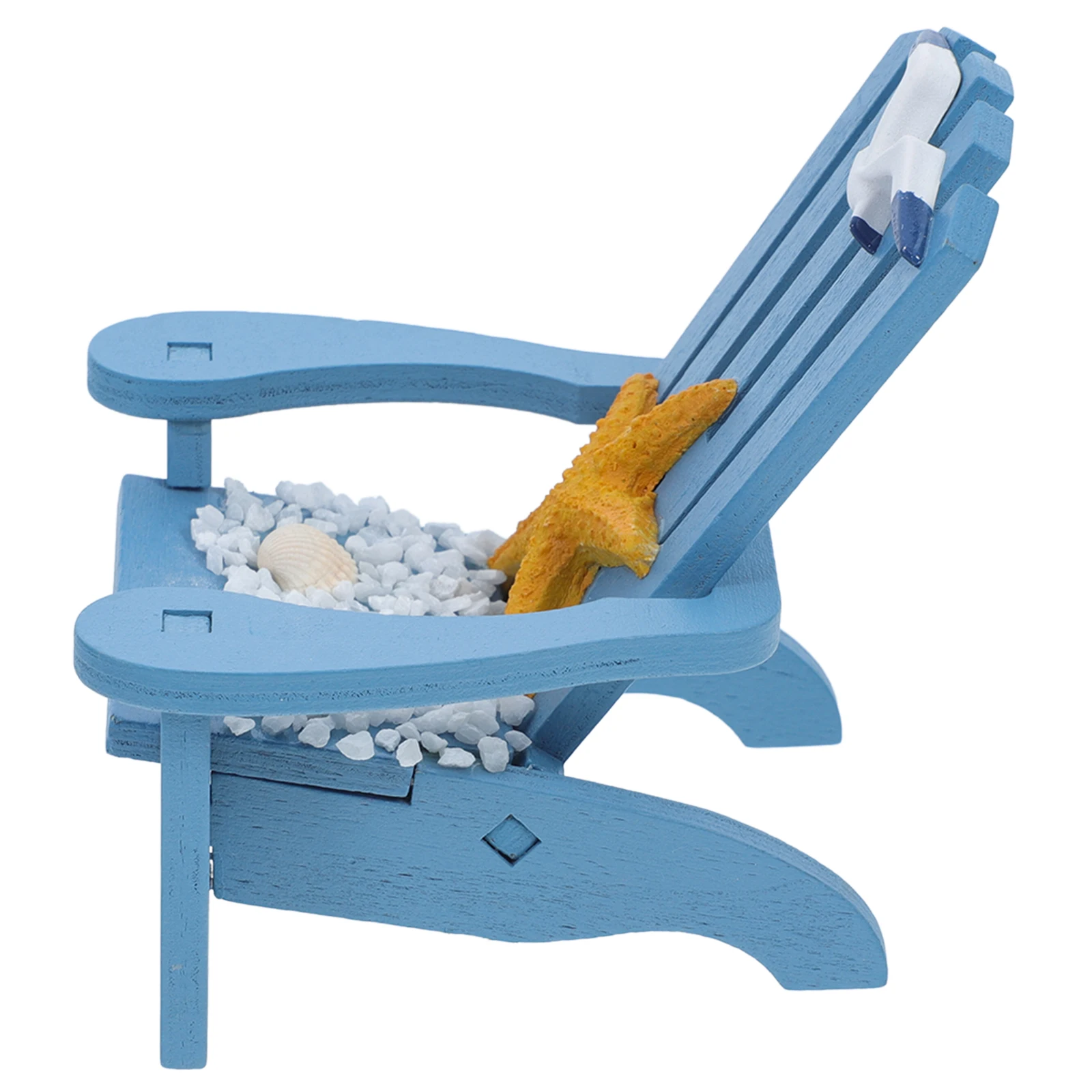 

Sturdy Mini Beach Nautical Miniature Chair For Micro Landscape House Decoration Small Compact Lightweight Ornament Simulated