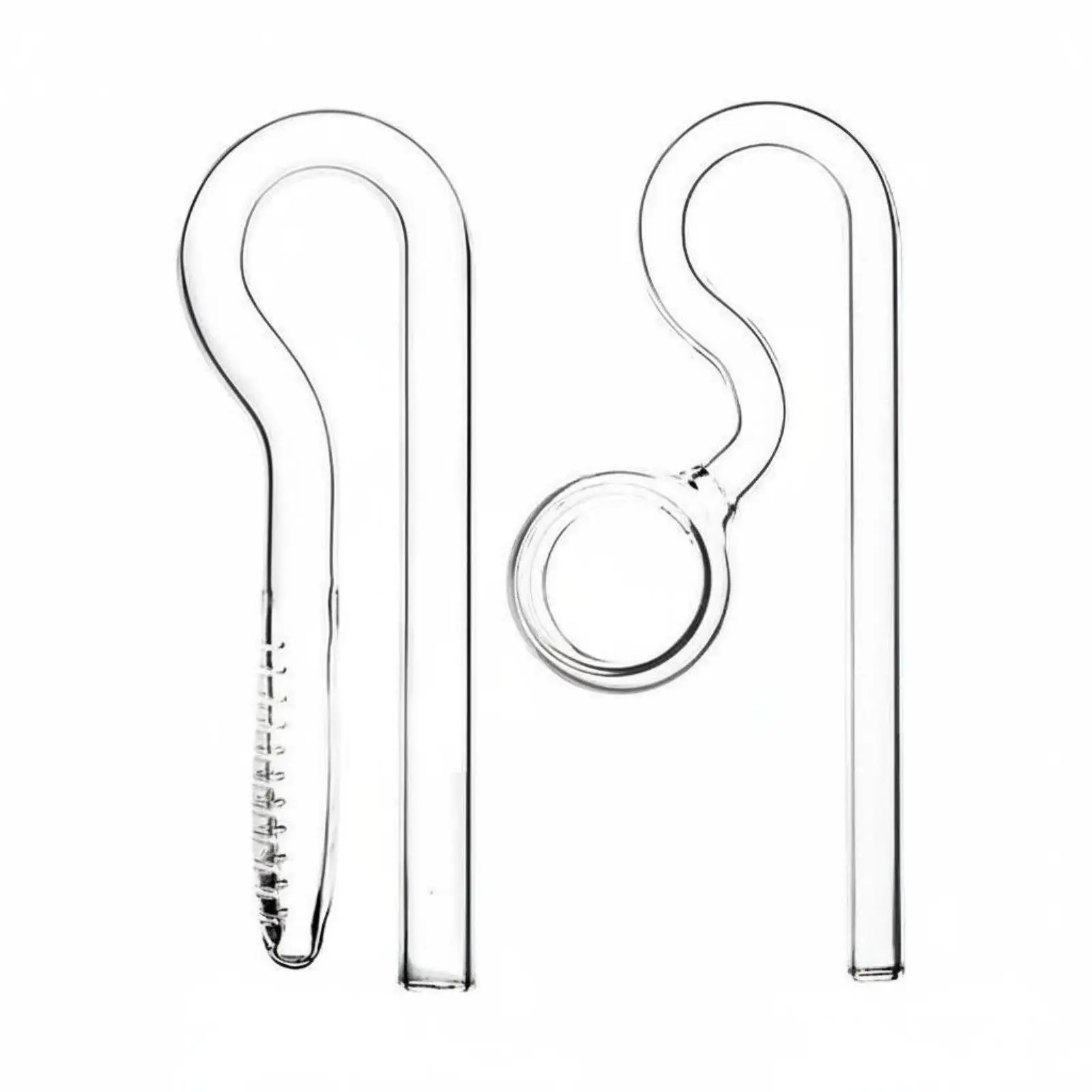 Aquarium Flow Pump Glass Lily Pipe Inflow Outflow Strainer Tube for Aquatic Oxygenation