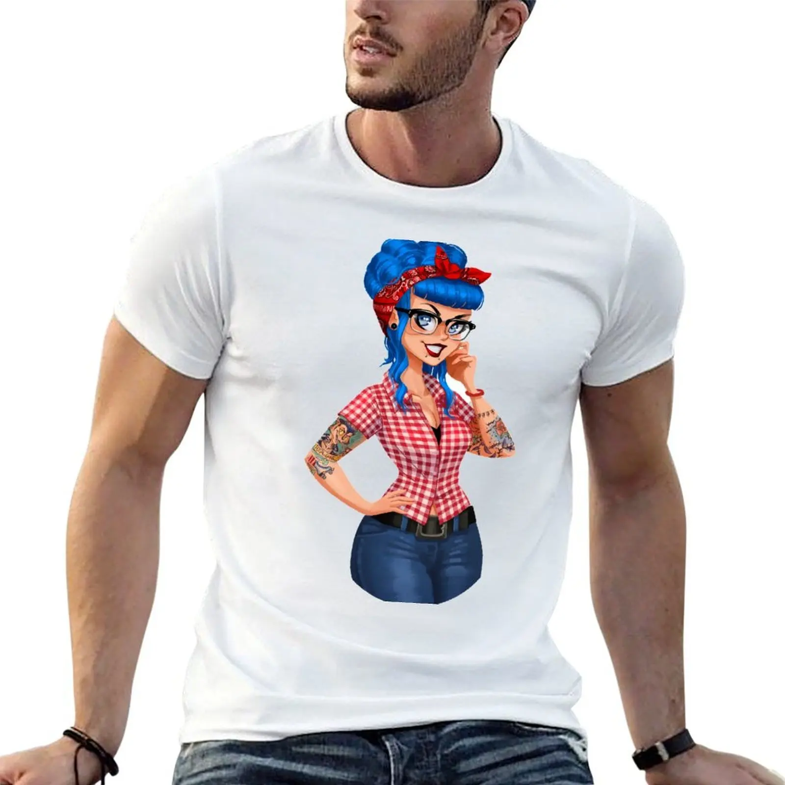 

for graphic Val t man cotton shirts tshirt shirt percent cotton funny 100% for man t T-Shirt Rockabilly 100