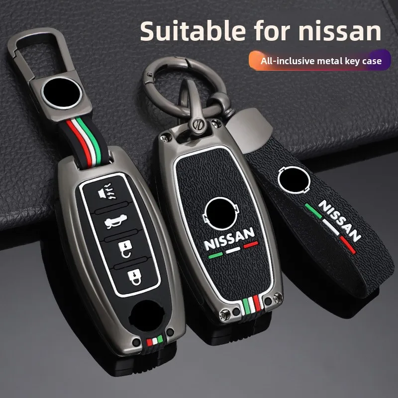 

4 Buttons Car Key Case Cover Key Bag Fob Accessories For Nissan X-trail T33 Qashqai J12 Altima Teana Ariya 2022