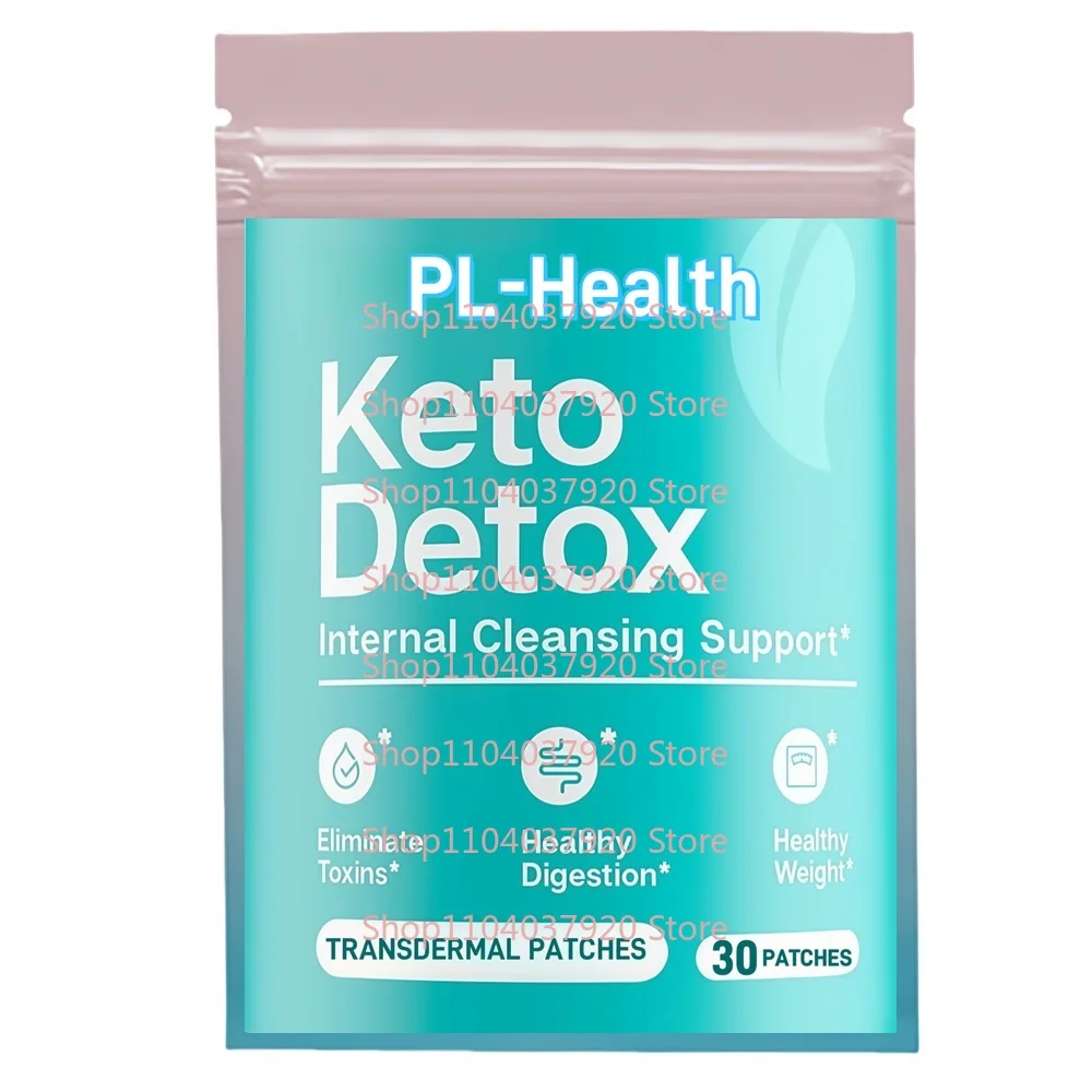 

30-пластыри Keto Detox Cleanser Transdermal Patches для здоровья толстой кишки, поддержки и усиления почек