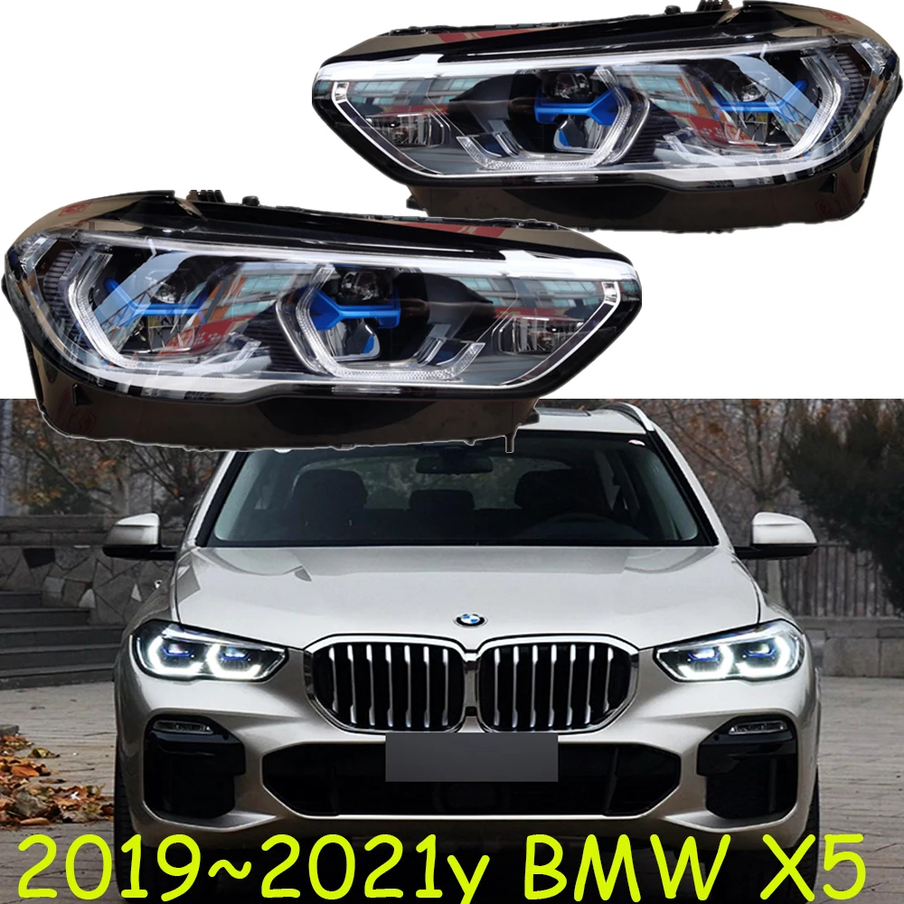 1set car bumper headlamp for X5 headlight 2019~2021y ALL IN LED DRL car accessories head light X5 fog light