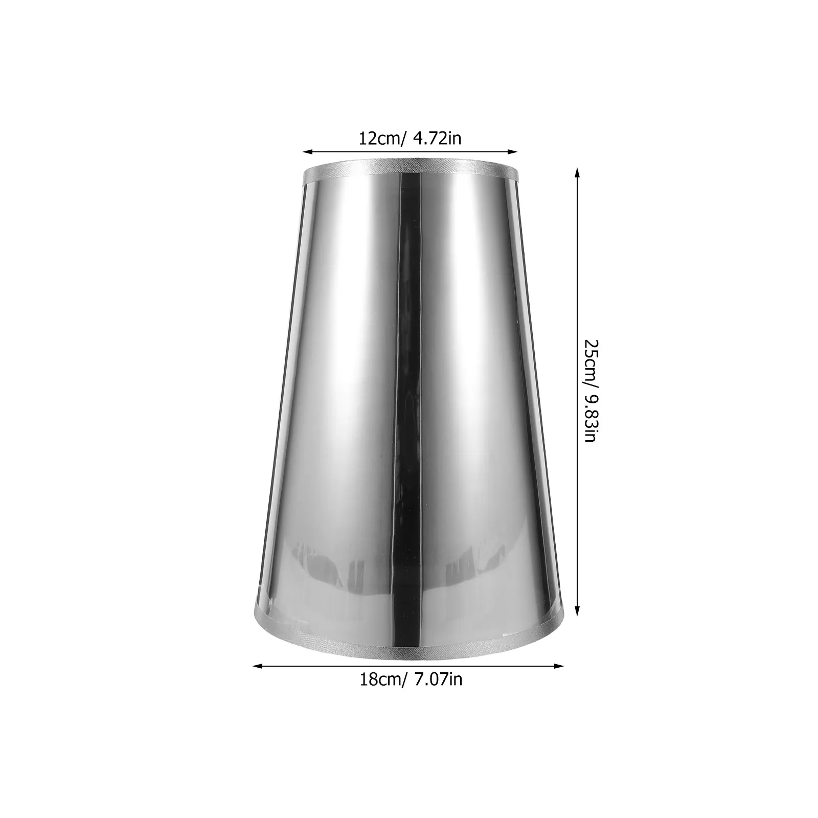 E27 PVC Iron Lampshade Nordic Style Replacement Table Lamp Cover 18Cm Bottom 12Cm Top Retro Light Diffuser Home Living Room