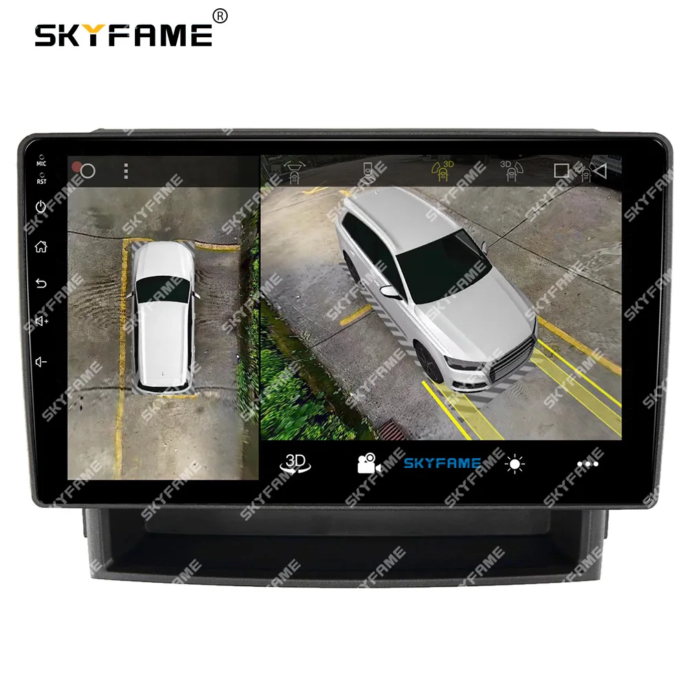 SKYFAME إطار السيارة فآسيا محول أندرويد راديو داش تركيب لوحة عدة لتويوتا ألارد Vellfire