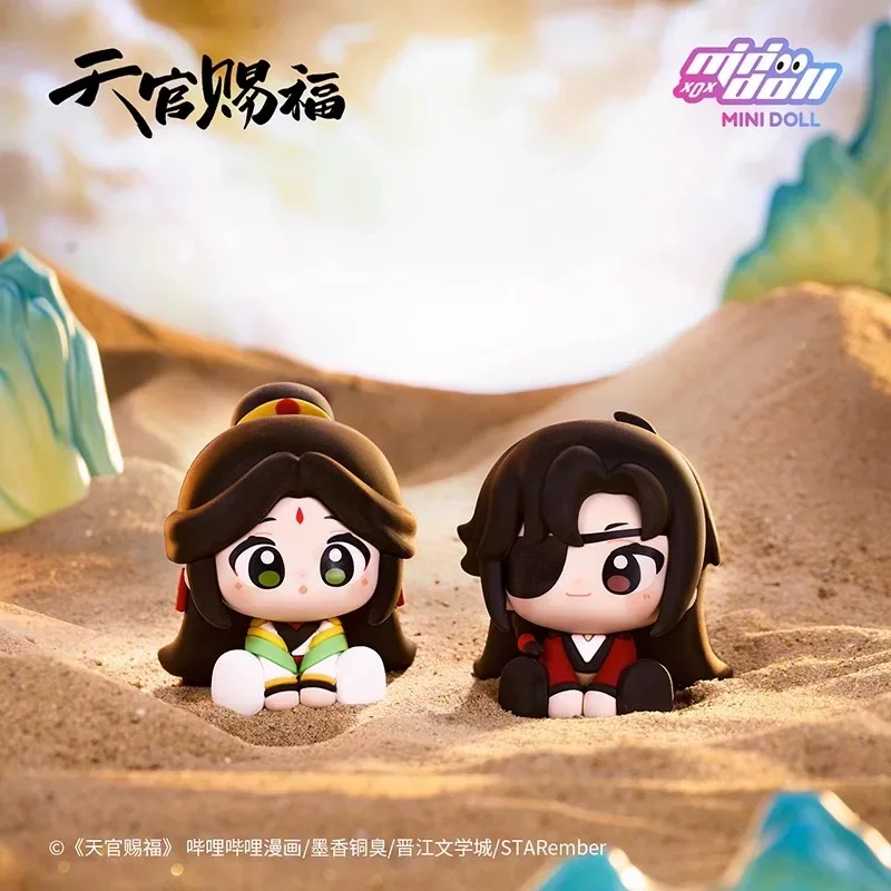 

100%Official Original Anime Tian Guan Ci Fu TGCF Hua Cheng Xie Lian Comic PVC Box Figure Figurines Model Toy