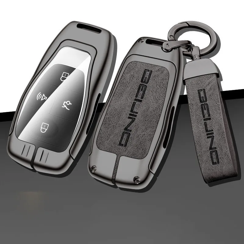 

Zinc Alloy Car Remote Key Cover Case Protection Shell For Baic x75 x55ii Beijing bj40 bj80 u7 x7 Keychain Interior Accessories