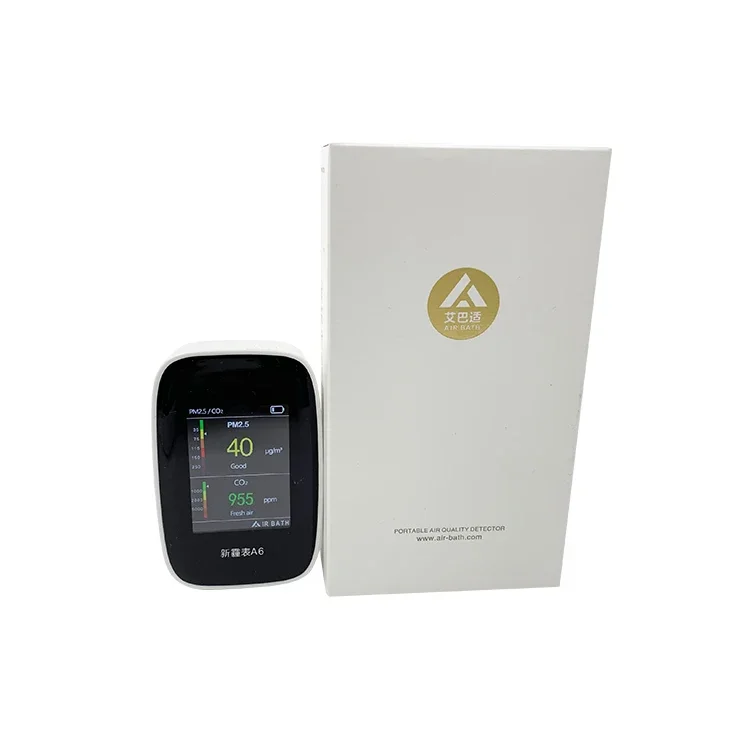 Détecteur de monoxyde de carbone avec affichage numérique, compteur de CO2 PM2.5