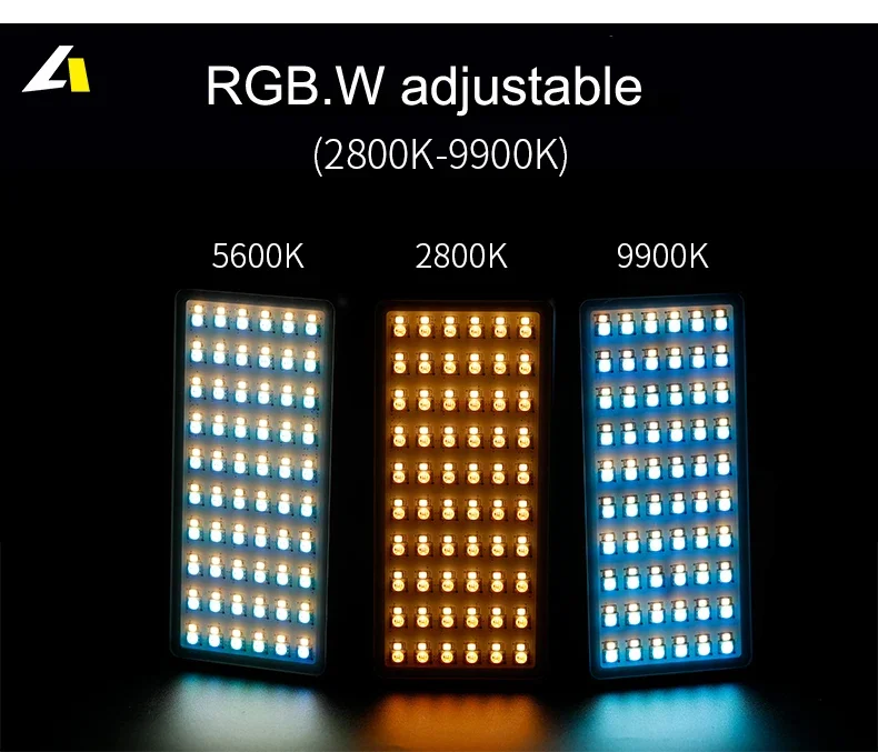 Nicefoto-TC-168 RGB LEDビデオライト,電話,カメラ,撮影スタジオ用の特殊効果を備えたポータブルフィルライト,2800k-9900k