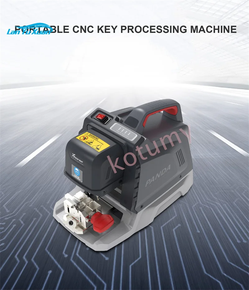 Máquina cortadora de chaves CNC inteligente portátil, XA-006, 12V, APP multifuncional, função Bluetooth, funciona em IOS e Android