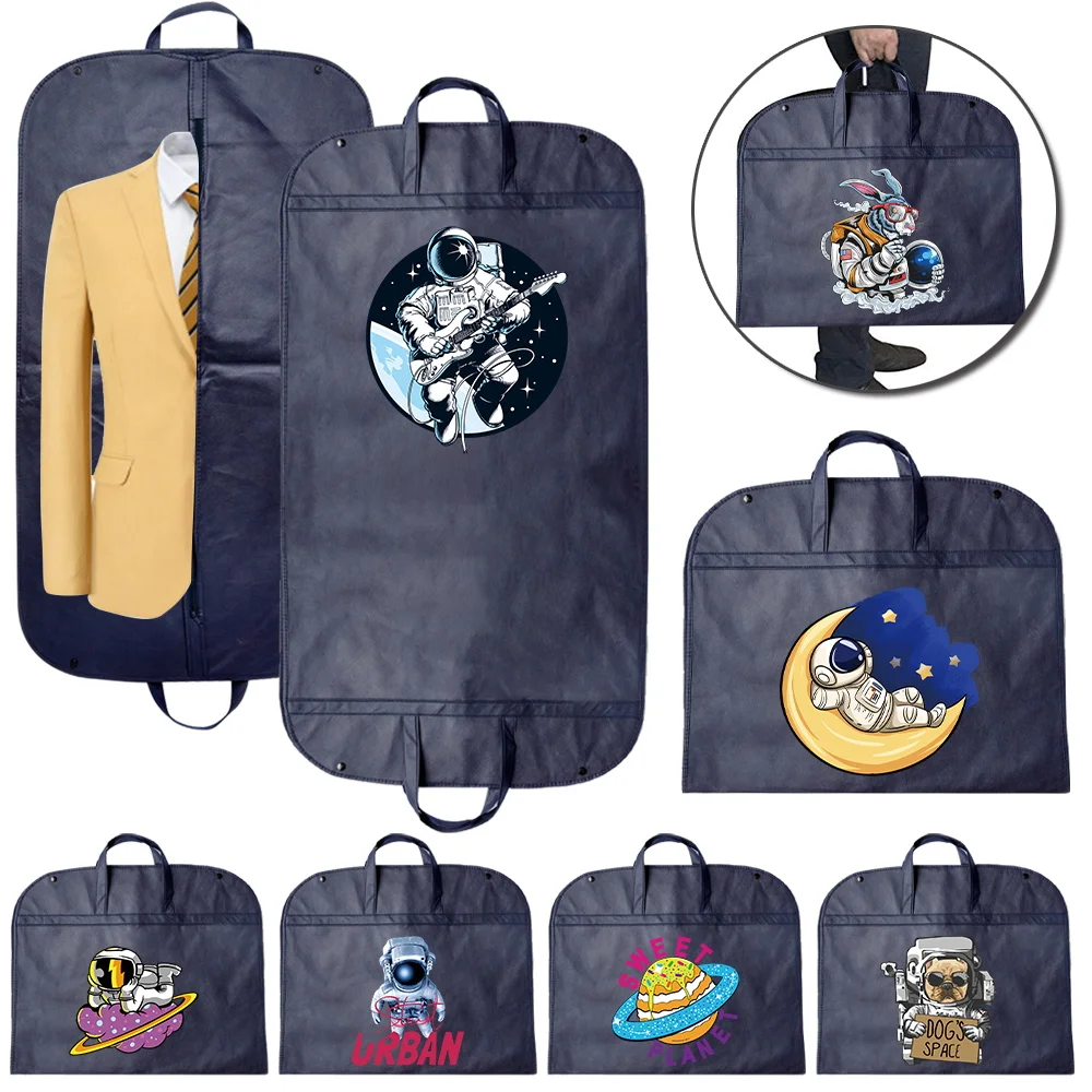 Clothing Dust Cover Western-style Clothes Storage Hanging Moisture-Proof Pouch Traveling Garment Bag Astronaut Pattern Series