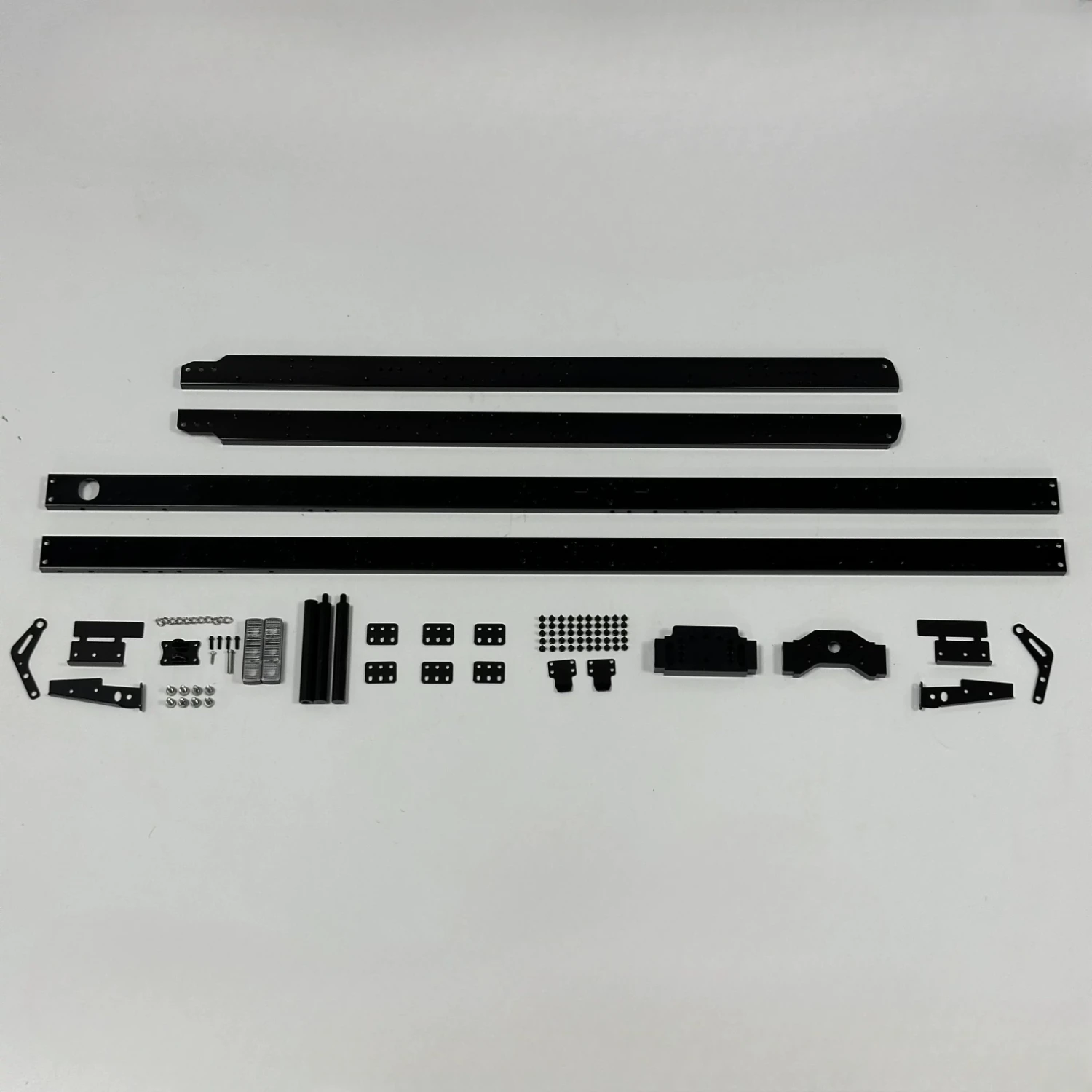1/14 Scale Dedicated Dump Truck Chassis  Aluminum Alloy Material  Complete Rear Bumper Assembly  DIY Truck Model Accessories