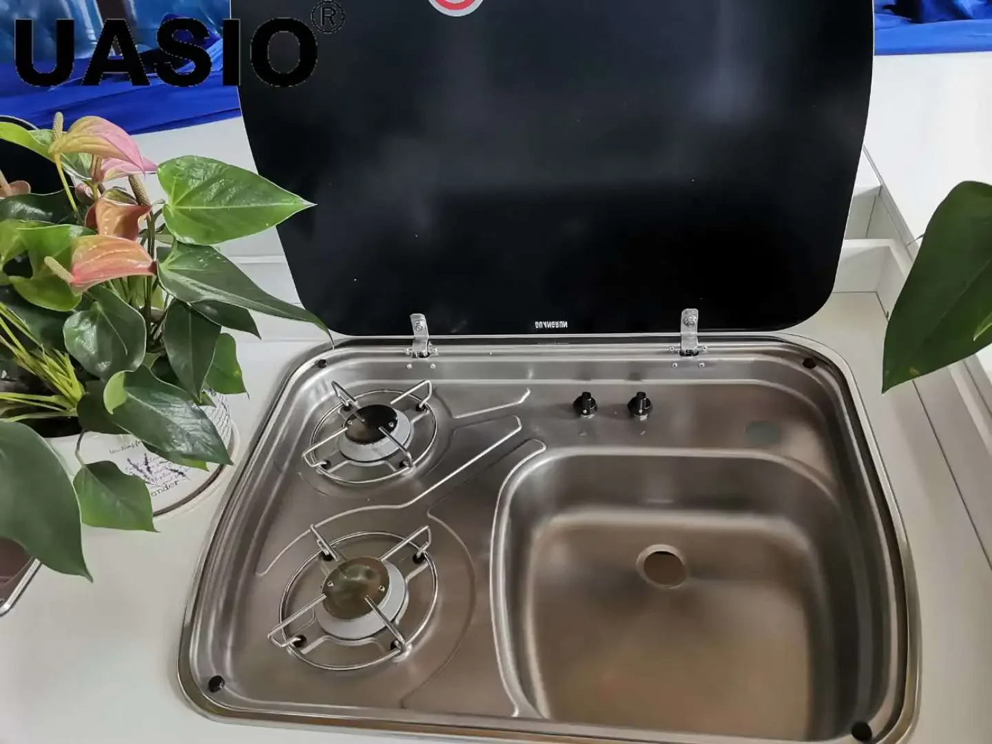 RV gas stove and motorhome sink glass cover yacht gas stove trailer camper van accessories