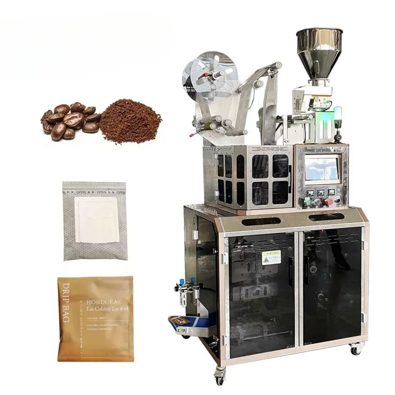 Automatic sachet filter drip coffee powder packaging and packaging machine