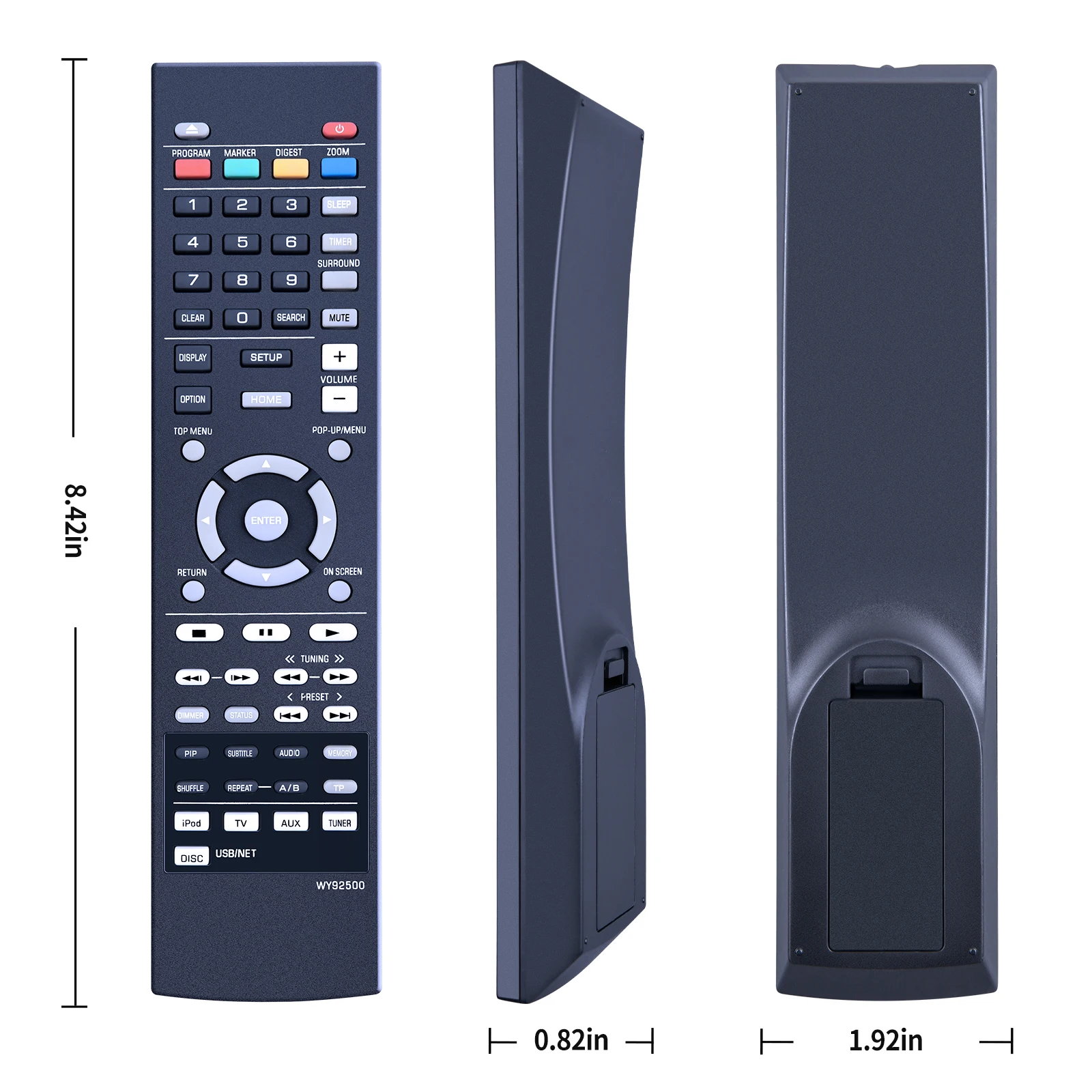 جديد WY92500 التحكم عن بعد صالح لياماها AV استقبال BRX-610 BRX-750 MCR-750