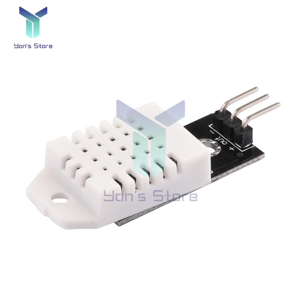 Sensor Digital de temperatura y humedad, 2 piezas, DHT22/AM2302, módulo de temperatura y humedad con línea DuPont, DC3.3-5.5V -40 ~ 80 ℃