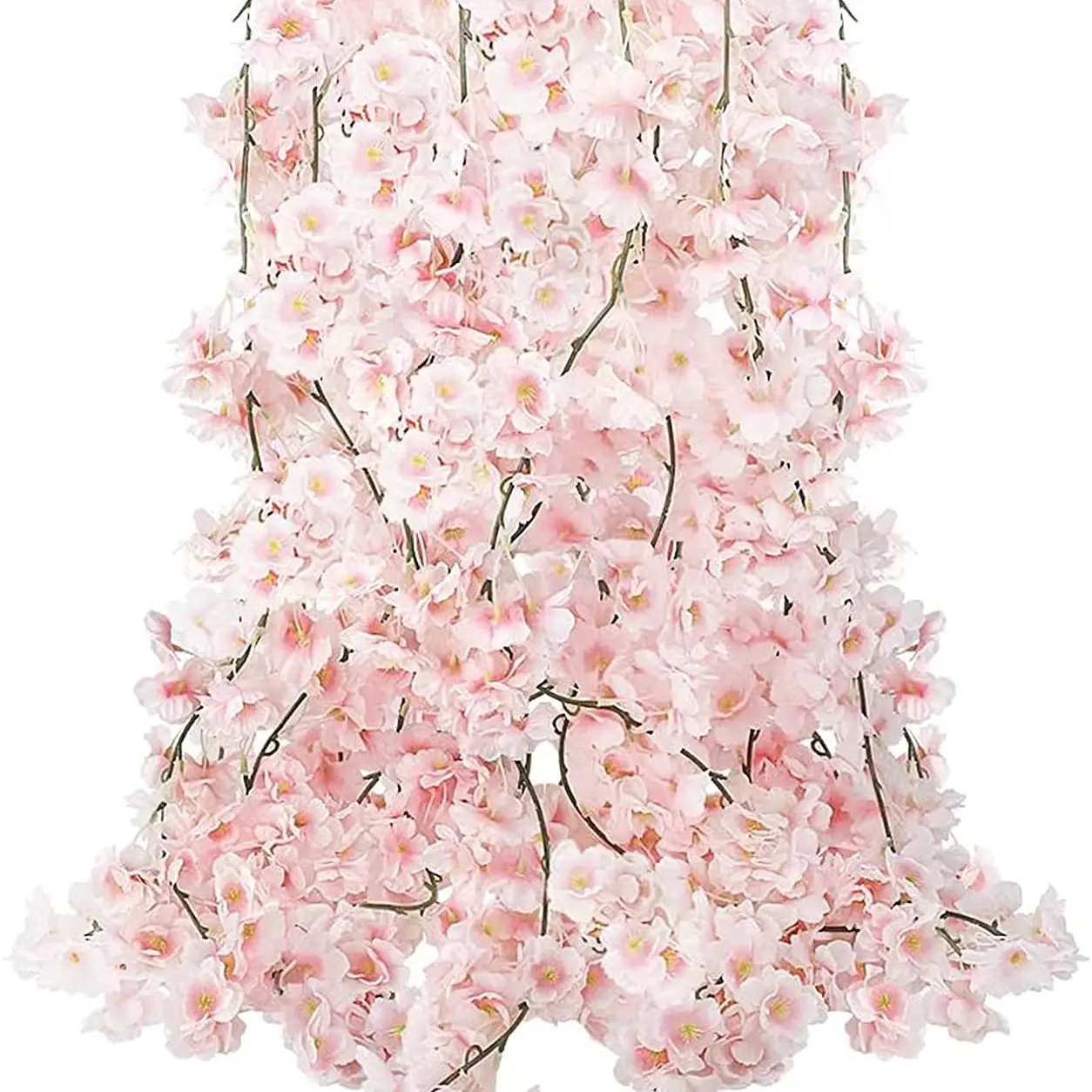 180 cm 135 Köpfe künstliche Kirschblüten-Blumenrebe, hängende Blumengirlande für Hochzeit, Party, Heimdekoration, japanisches Kawaii-Dekor – Detail 3