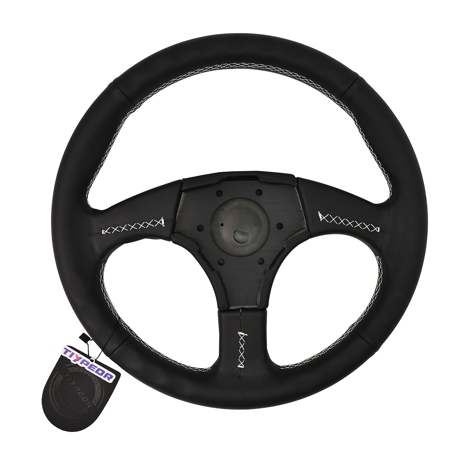 TIYPEOR Brand Genuine Leather Steering Wheel Suitable for LAND ROVER DEFENDER 90 / 110 14" SPORTS STEERING WHEEL 48, 36 SPLINE view 3