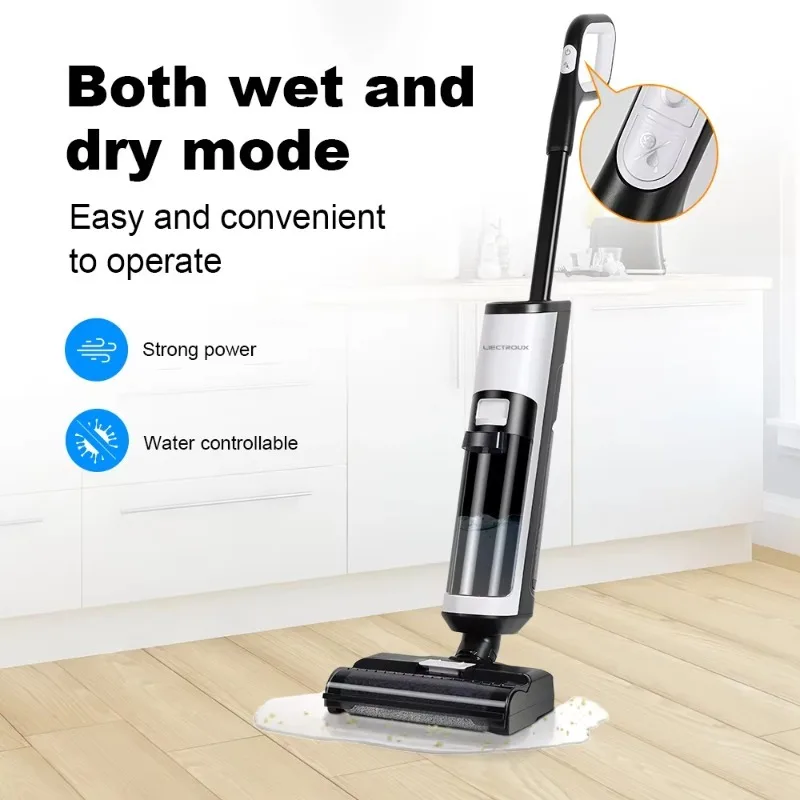 Handheld 3-in-1 Wet/Dry Vacuum Cleaner Self-Cleaning Mop Floor Scrubber Brushless Motor Hepa Filter 30-60min Runtime RV
