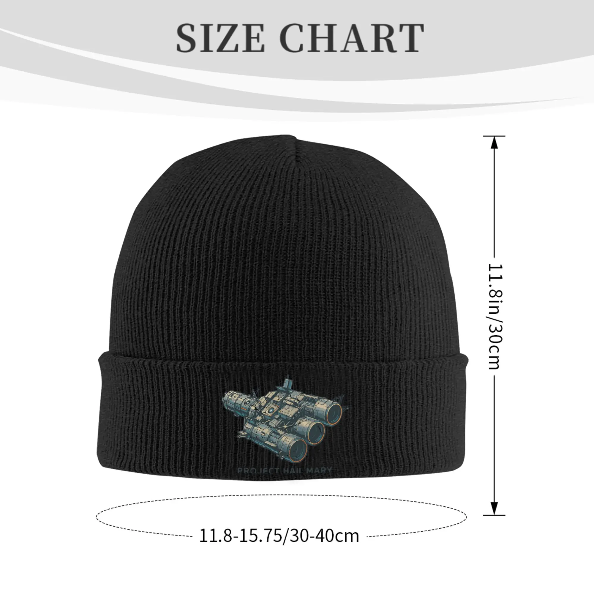 Project Hail Mary  Andy weir book Knitted Hat Women's Men's Skullies Beanies Autumn Winter Hat Acrylic  Warm Melon Cap