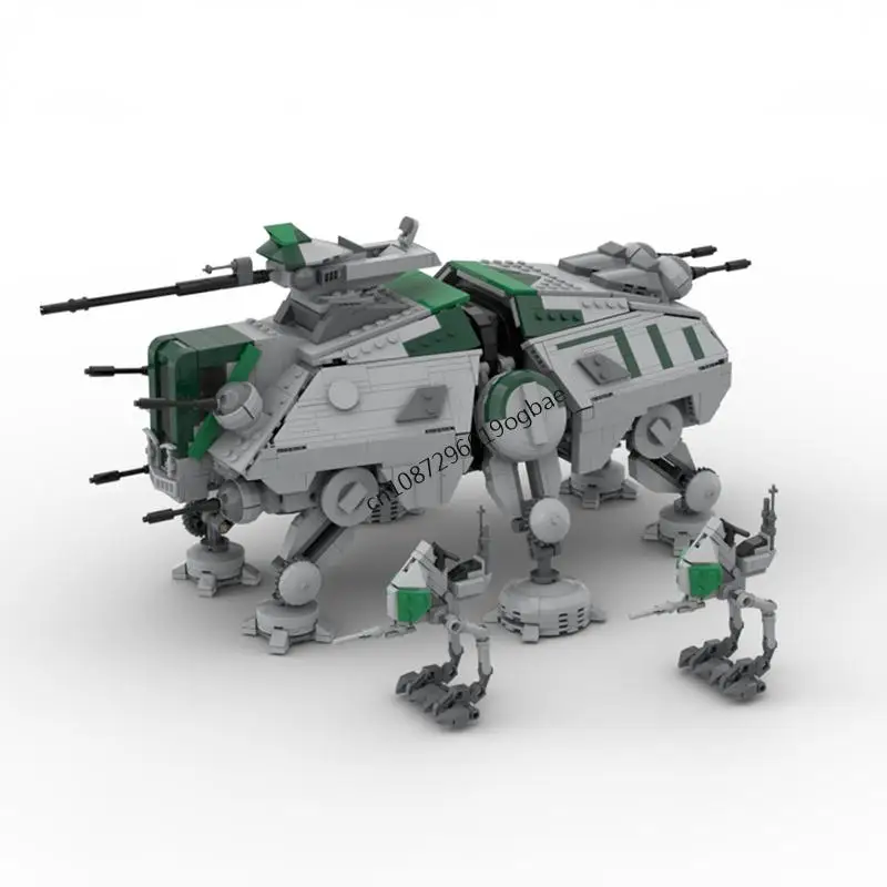 New 2042Pcs Famous Star Battle Movie Moc At-Te Lightning Squadron Model Diy Creative Ideas Kid Toy Birthday Gift Building Blocks view 2