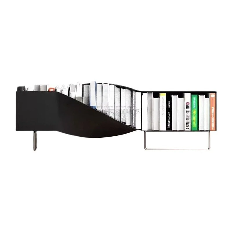 Nordic Internet celebrities ins wind special-shaped twisted bookshelf home student simple book storage cabinet