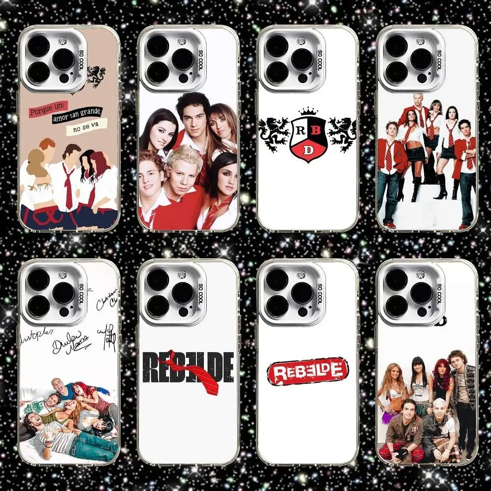RBD r-rebelde Telenovela coque de téléphone pour iPhone 16,15,14,13,12,11,Pro,XS,Max,Plus,Mini,SE blanc bonbon mat housse antichoc