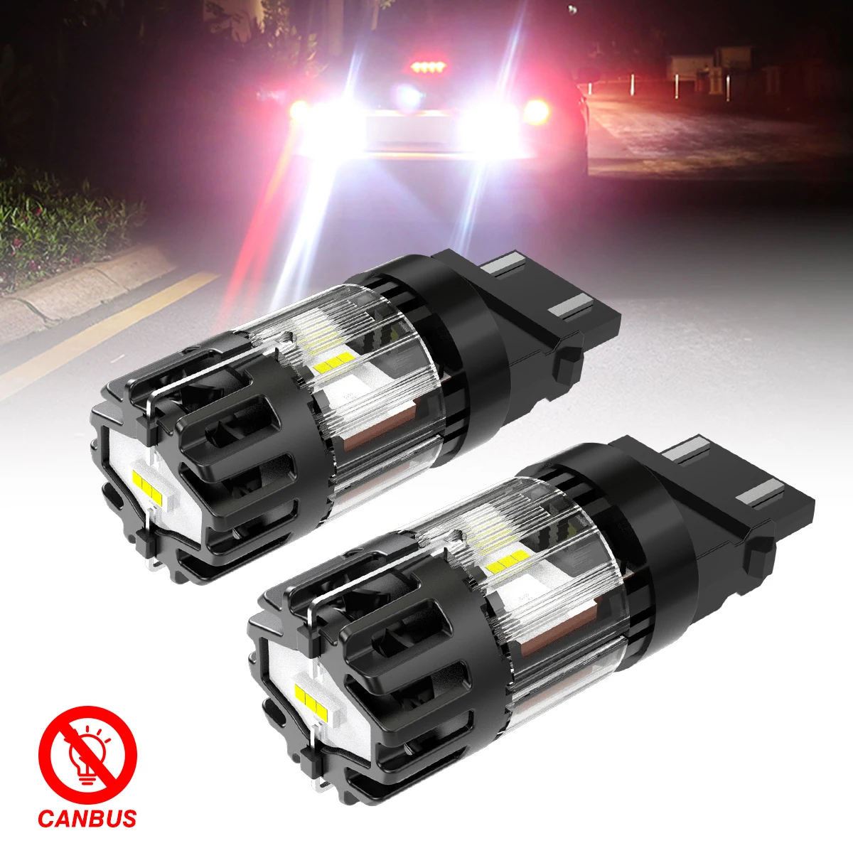 2 uds T25 3157 luces Led Canbus para coche P27W P27/7W diodo Turbo Plug and Play No Hyper Flash para Subaru Impreza Outback Forester