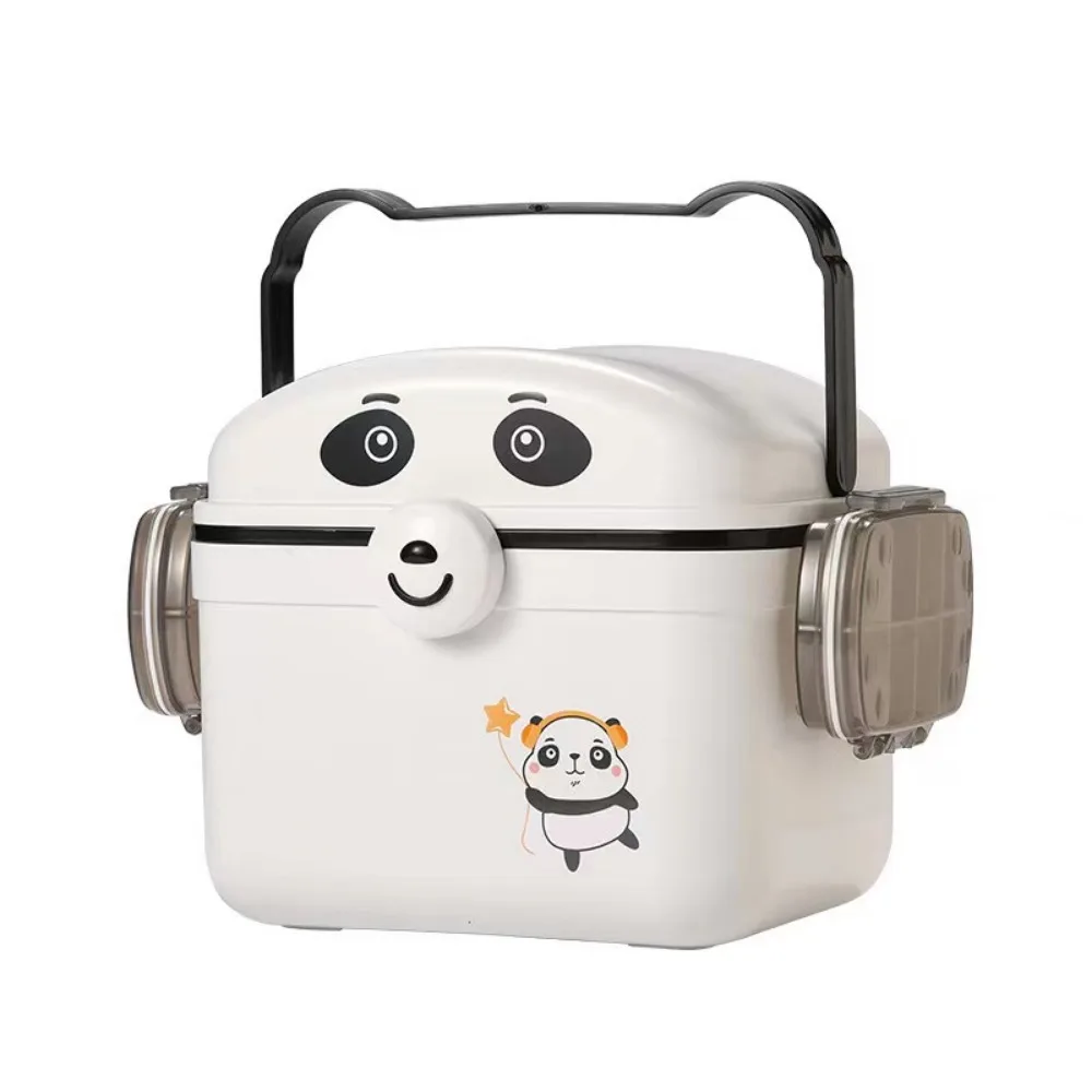 

Двухслойная аптечка большой емкости, милая пластиковая мультяшная аптечка с коробкой для таблеток, пыленепроницаемая коробка для хранения лекарств, студенческая