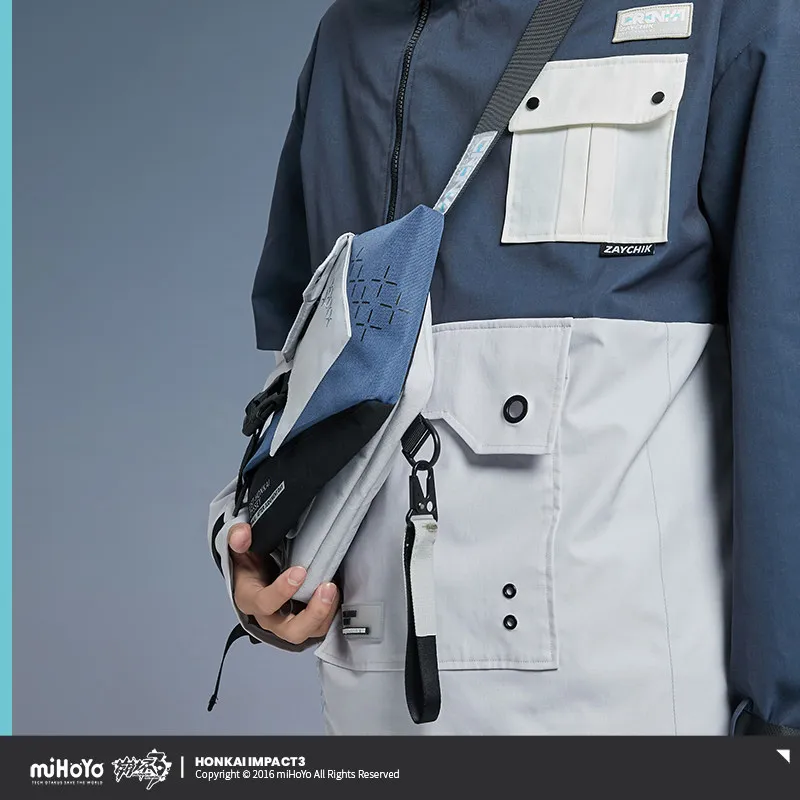 MiHoYo Honkai Impact 3 Bronya Silverwing: N-EX Theme Crossbody Bag, Cosplay-Themed Practical Chest Bag & Accessory view 2