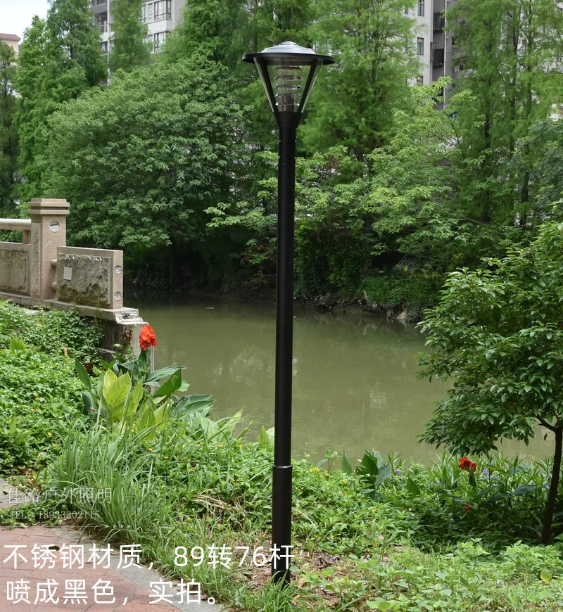 الفولاذ المقاوم للصدأ فناء ضوء المدرسة الهندسة فيلا مصابيح إضاءة للمناظر الطبيعية المجتمع حديقة غرفة في الهواء الطلق إضاءة مقاومة للماء شارع lig #2