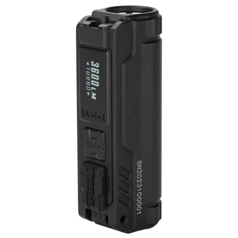 

BL50 Rechargeable EDC Flashlight 3600 Lumens, UV Light and White LED, High Lumens Portable Flashlights Dual Light Source Pocket