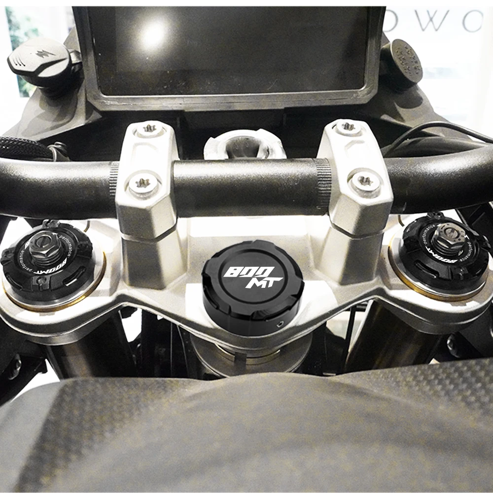 For CFMOTO 800MT CF 800 MT MT800 2023 2024 2025 Aluminum Motorcycle Three-Star Column Upper Shock-absorbing Trim Cap Front Cover