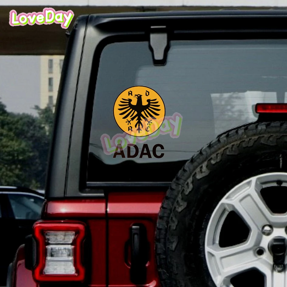 ADAC Car Sticker Vinyl Retro Sticker Vintage Motorrad Aufkleber D DEUTSCHLAND Auto Scheibe Decal Decorative Accessory Stickers