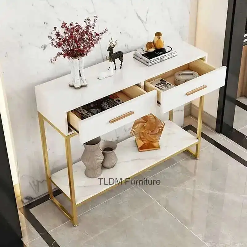 طاولات وحدة التحكم الاسكندنافية الإبداعية غرفة المعيشة التقسيم خزائن الزخرفية أثاث المنزل الحديثة طاولة وحدة التحكم بسيطة للممر